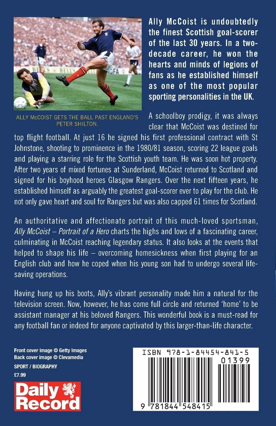 Rückseite: 9781844548415 | Ally McCoist - Rangers Legend | Alistair Aird | Taschenbuch | Englisch