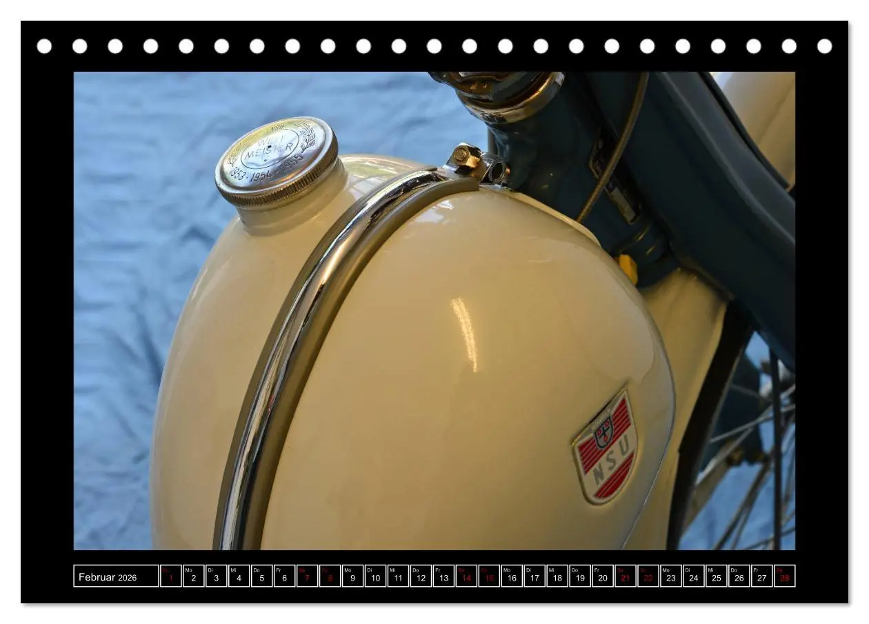 Bild: 9783457878415 | NSU Quickly - Mein Moped (Tischkalender 2026 DIN A5 quer), CALVENDO...