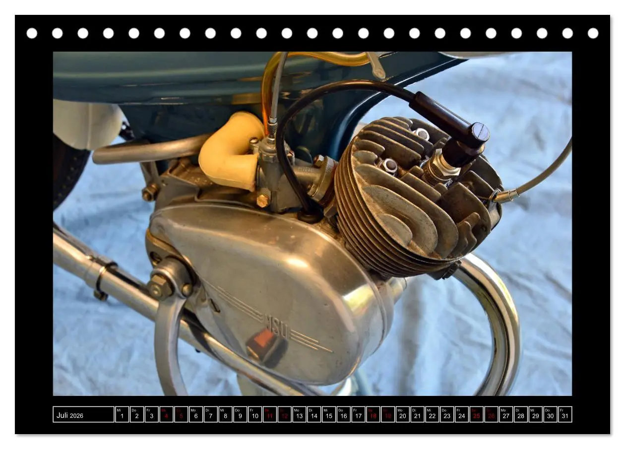 Bild: 9783457878415 | NSU Quickly - Mein Moped (Tischkalender 2026 DIN A5 quer), CALVENDO...