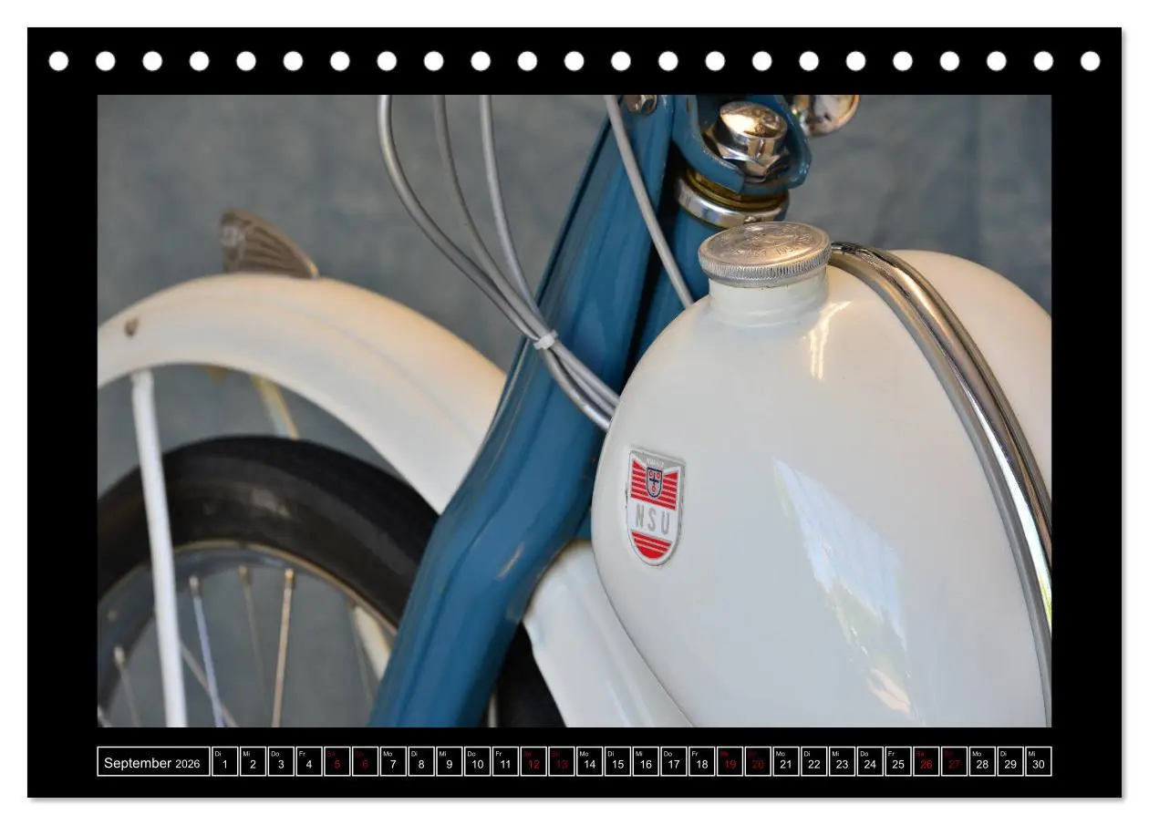 Bild: 9783457878415 | NSU Quickly - Mein Moped (Tischkalender 2026 DIN A5 quer), CALVENDO...