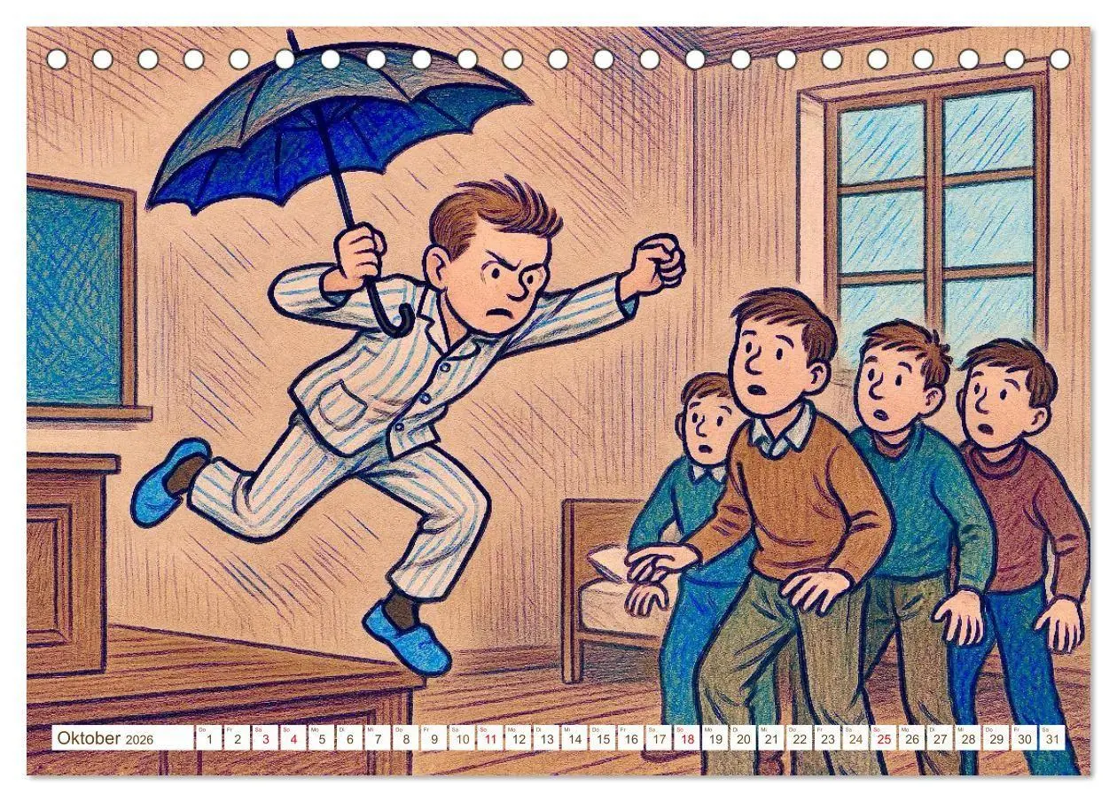 Bild: 9783516658415 | Erich Kästner (Tischkalender 2026 DIN A5 quer), CALVENDO...