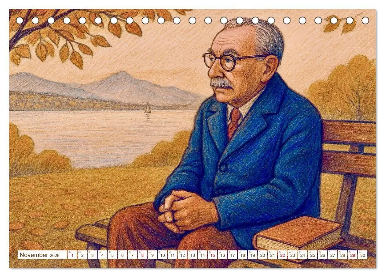 Bild: 9783516658415 | Erich Kästner (Tischkalender 2026 DIN A5 quer), CALVENDO...