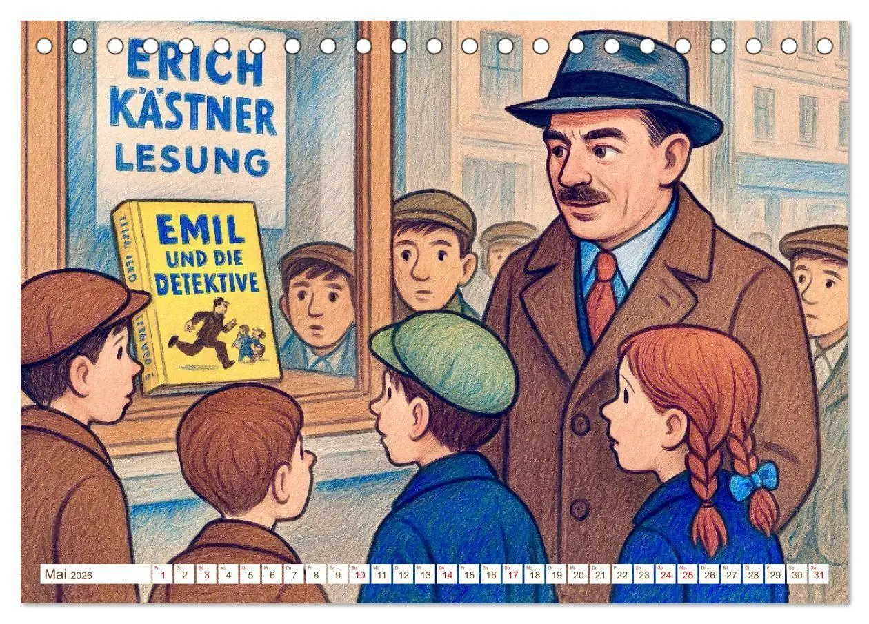 Bild: 9783516658415 | Erich Kästner (Tischkalender 2026 DIN A5 quer), CALVENDO...