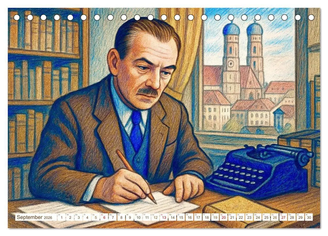Bild: 9783516658415 | Erich Kästner (Tischkalender 2026 DIN A5 quer), CALVENDO...