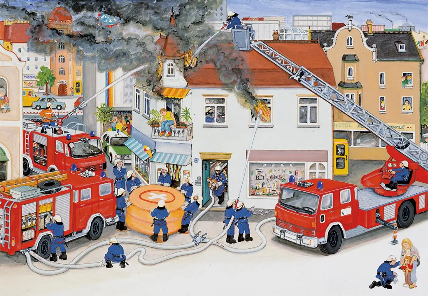 Bild: 4005556088515 | Bei der Feuerwehr. Puzzle 2 x 24 Teile | Spiel | Puzzle | 08851 | 2017