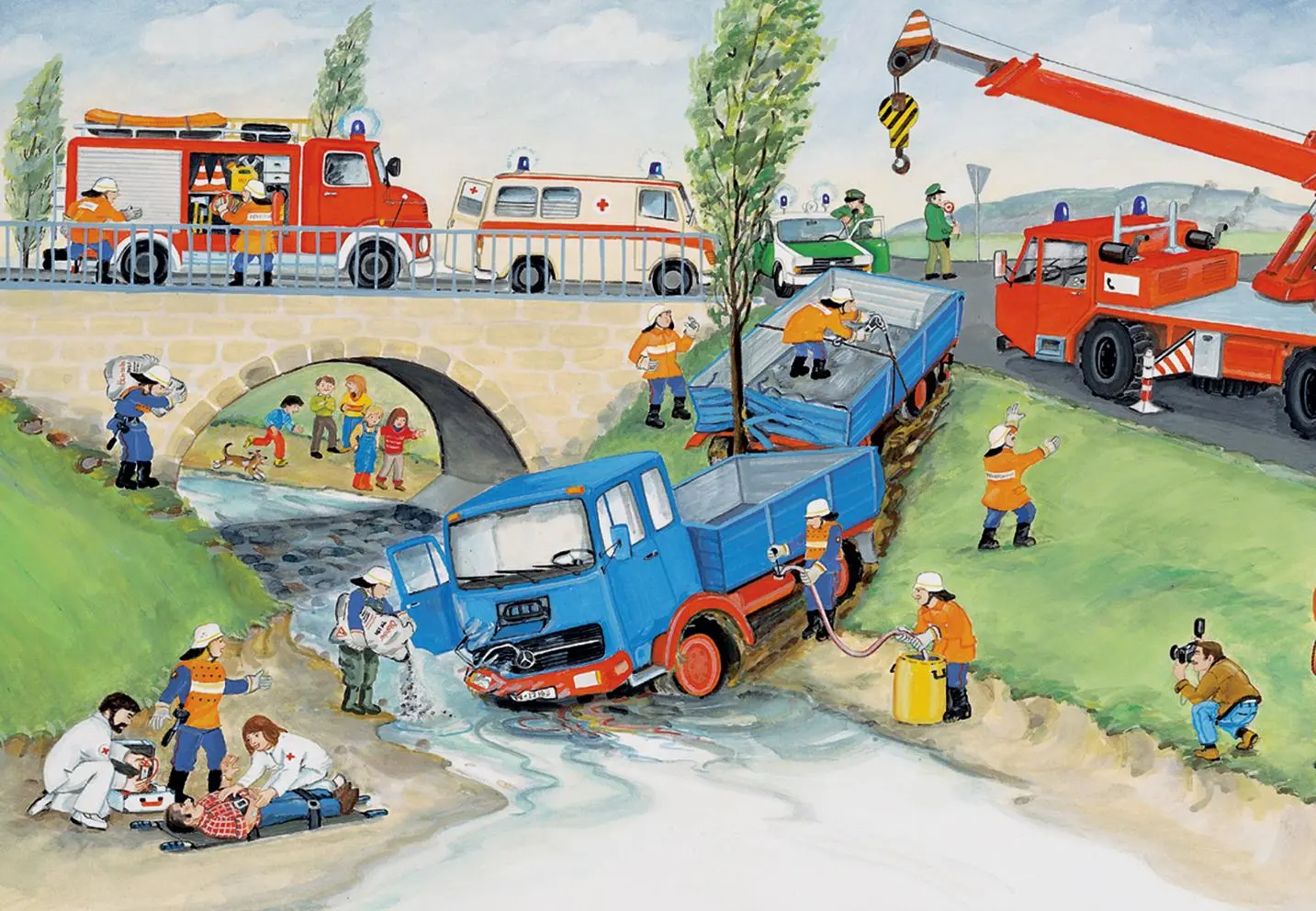 Bild: 4005556088515 | Bei der Feuerwehr. Puzzle 2 x 24 Teile | Spiel | Puzzle | 08851 | 2017