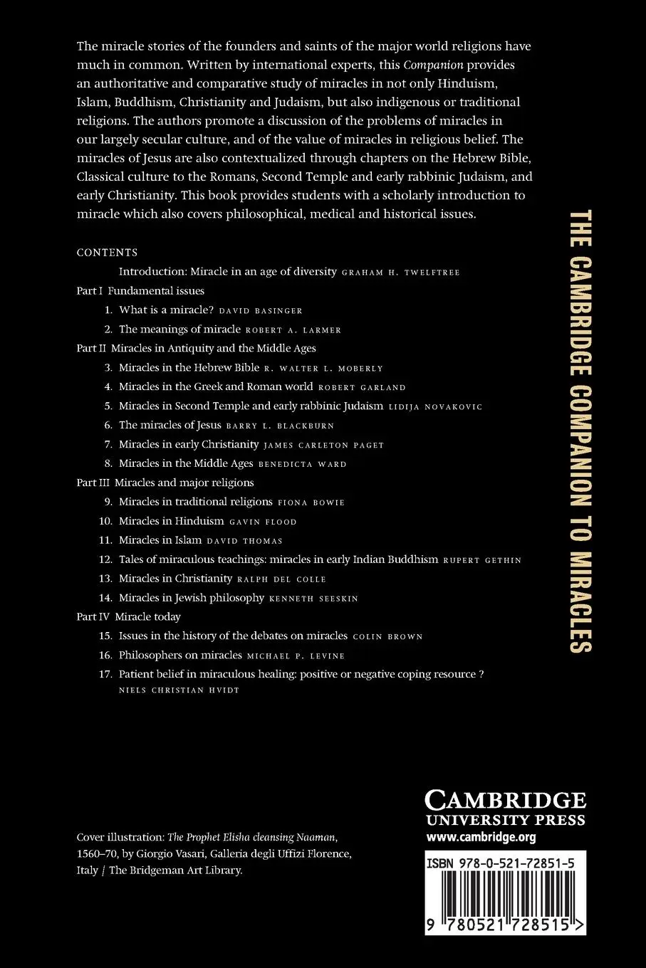Rückseite: 9780521728515 | The Cambridge Companion to Miracles | Graham H. Twelftree | Buch