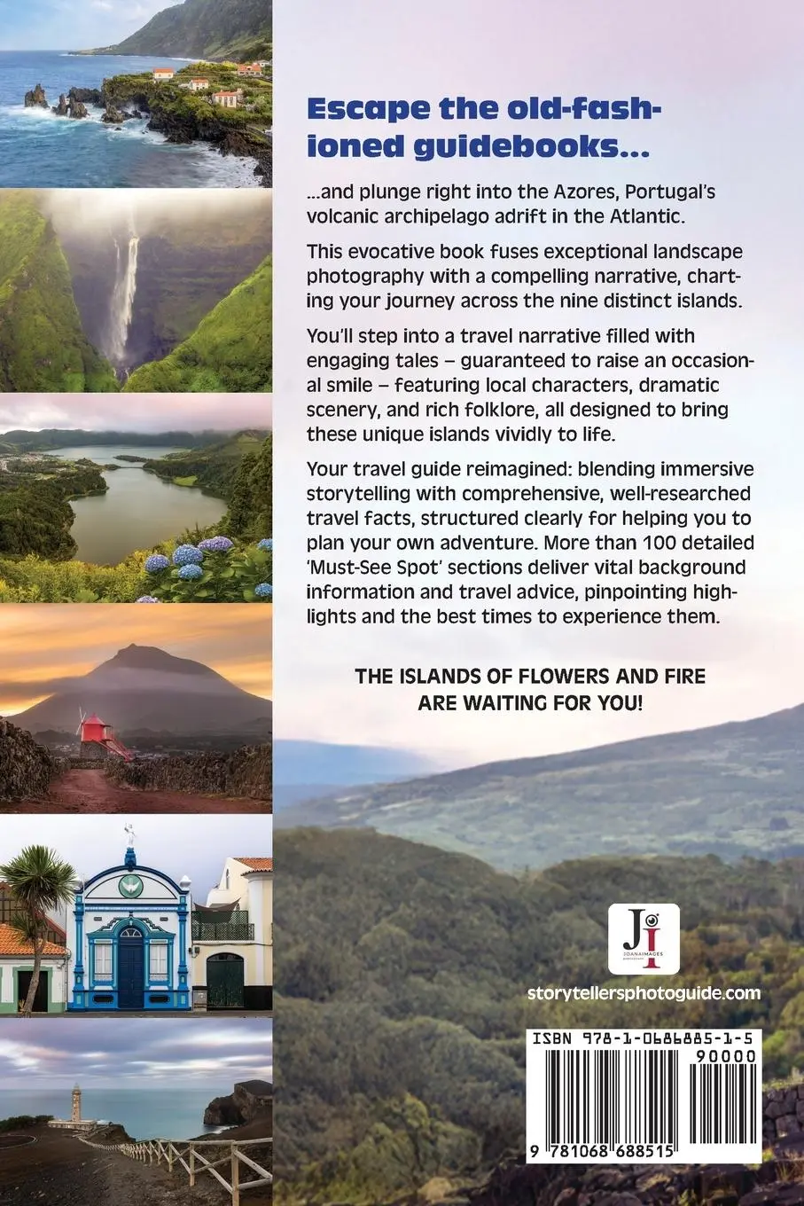 Rückseite: 9781068688515 | AZORES | A Photographic Tale Across The Islands of Flowers and Fire