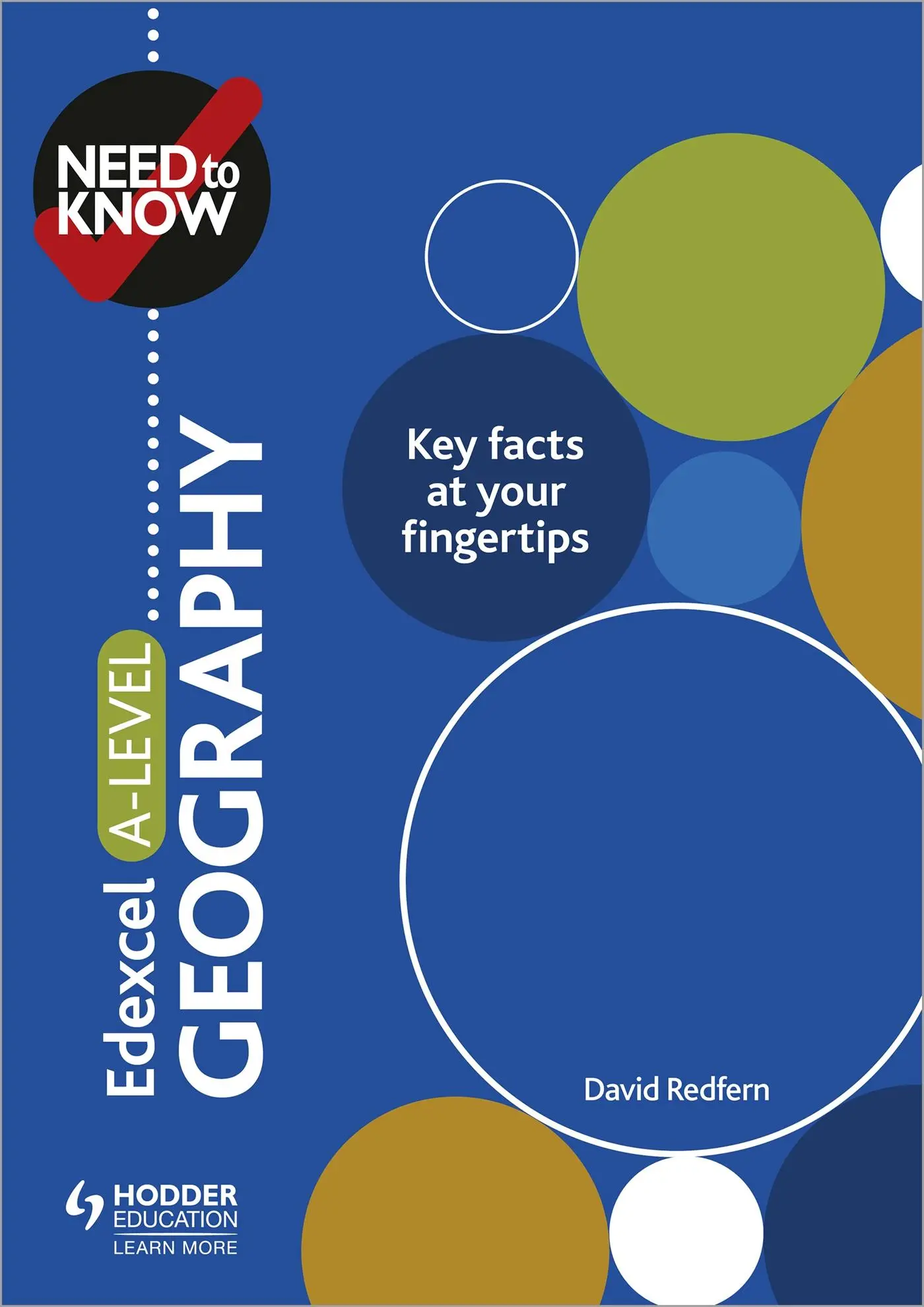 Cover: 9781510428515 | Need to Know: Edexcel A-level Geography | David Redfern | Taschenbuch