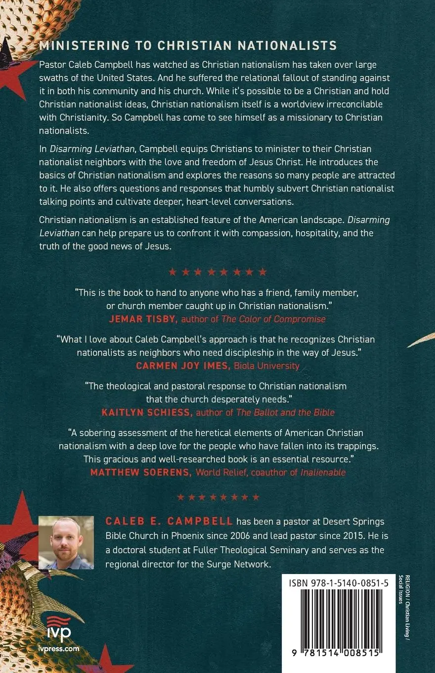 Rückseite: 9781514008515 | Disarming Leviathan | Loving Your Christian Nationalist Neighbor | IVP
