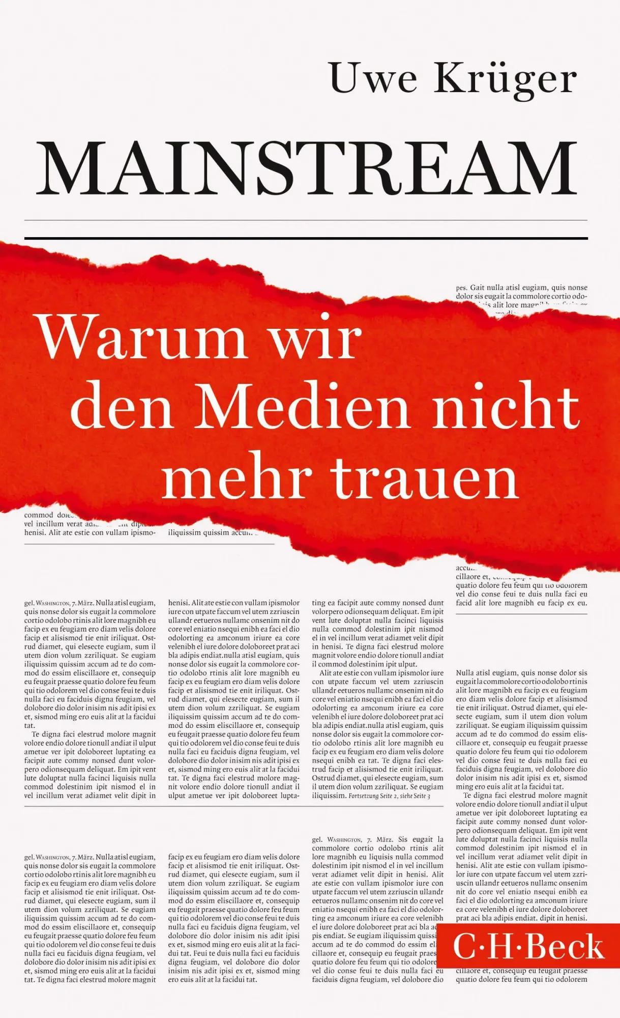 Cover: 9783406688515 | Mainstream | Warum wir den Medien nicht mehr trauen | Uwe Krüger
