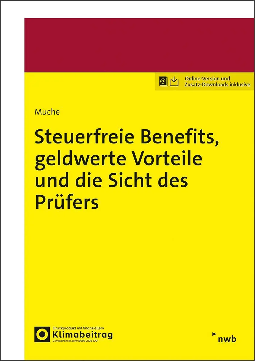 Cover: 9783482688515 | Steuerfreie Benefits, geldwerte Vorteile und die Sicht des Prüfers