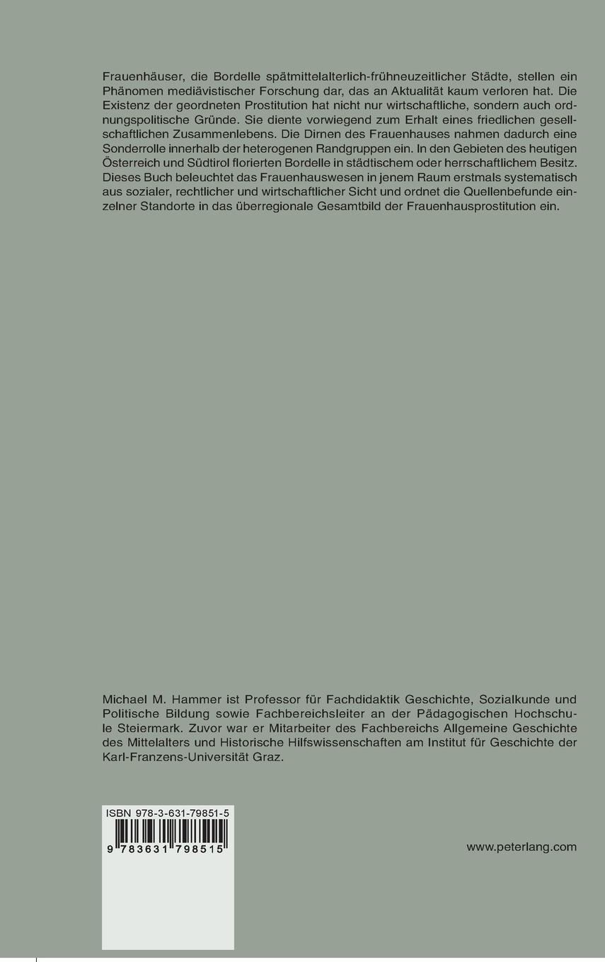 Rückseite: 9783631798515 | Gemeine Dirnen und gute Fräulein | Michael M. Hammer | Buch | Deutsch