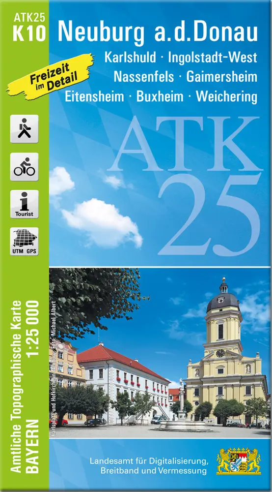 Cover: 9783899338515 | ATK25-K10 Neuburg a.d.Donau (Amtliche Topographische Karte 1:25000)