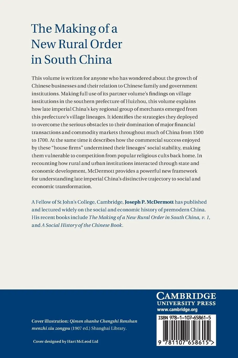 Rückseite: 9781107658615 | The Making of a New Rural Order in South China | Joseph P. Mcdermott