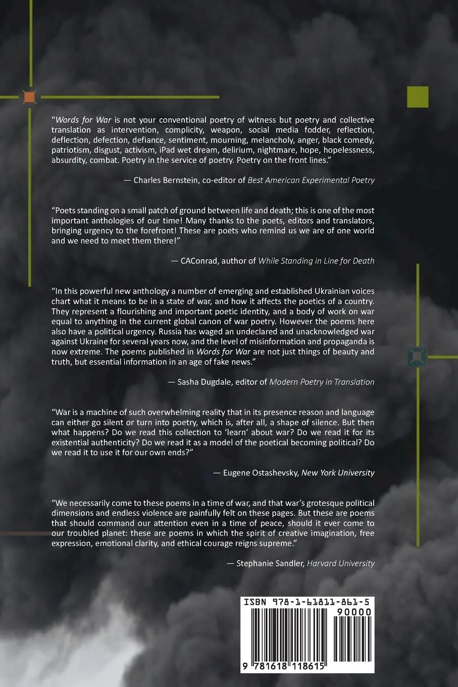 Rückseite: 9781618118615 | Words for War | New Poems from Ukraine | Oksana Maksymchuk (u. a.)
