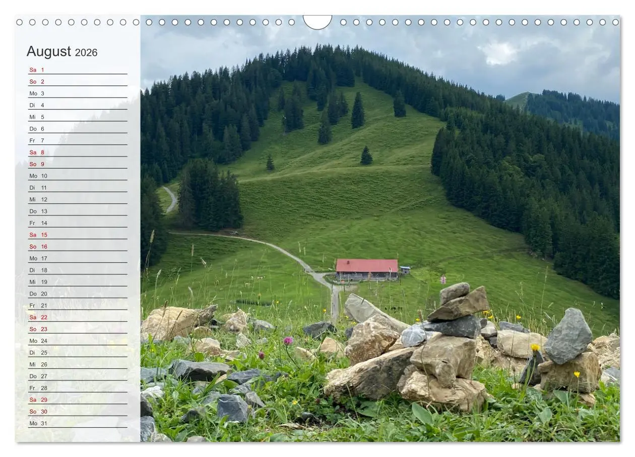Bild: 9783457308615 | Alpenauszeit - Die Berghütten unserer Alpen (Wandkalender 2026 DIN...