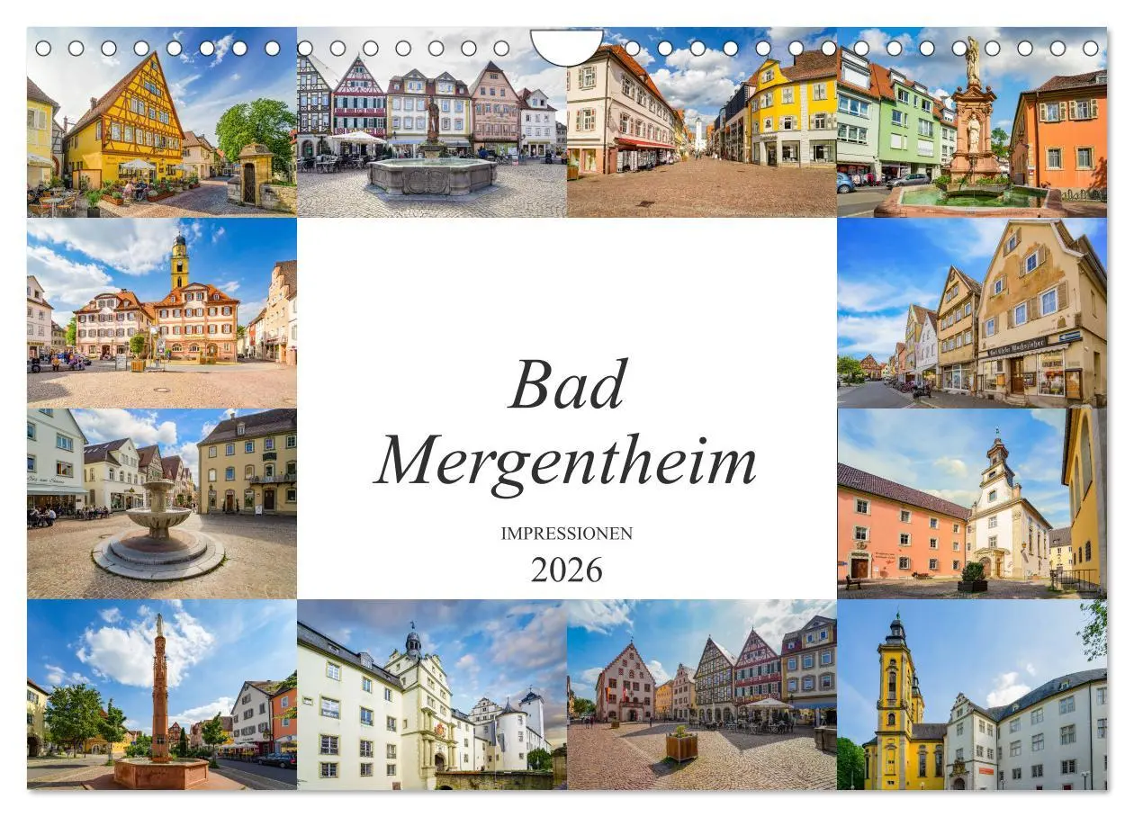 Cover: 9783457788615 | Bad Mergentheim Impressionen (Wandkalender 2026 DIN A4 quer),...