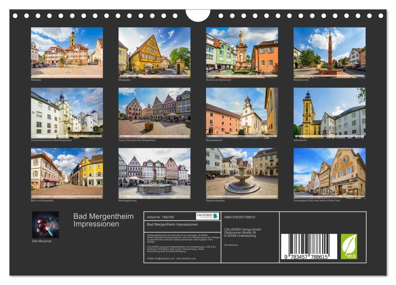 Bild: 9783457788615 | Bad Mergentheim Impressionen (Wandkalender 2026 DIN A4 quer),...