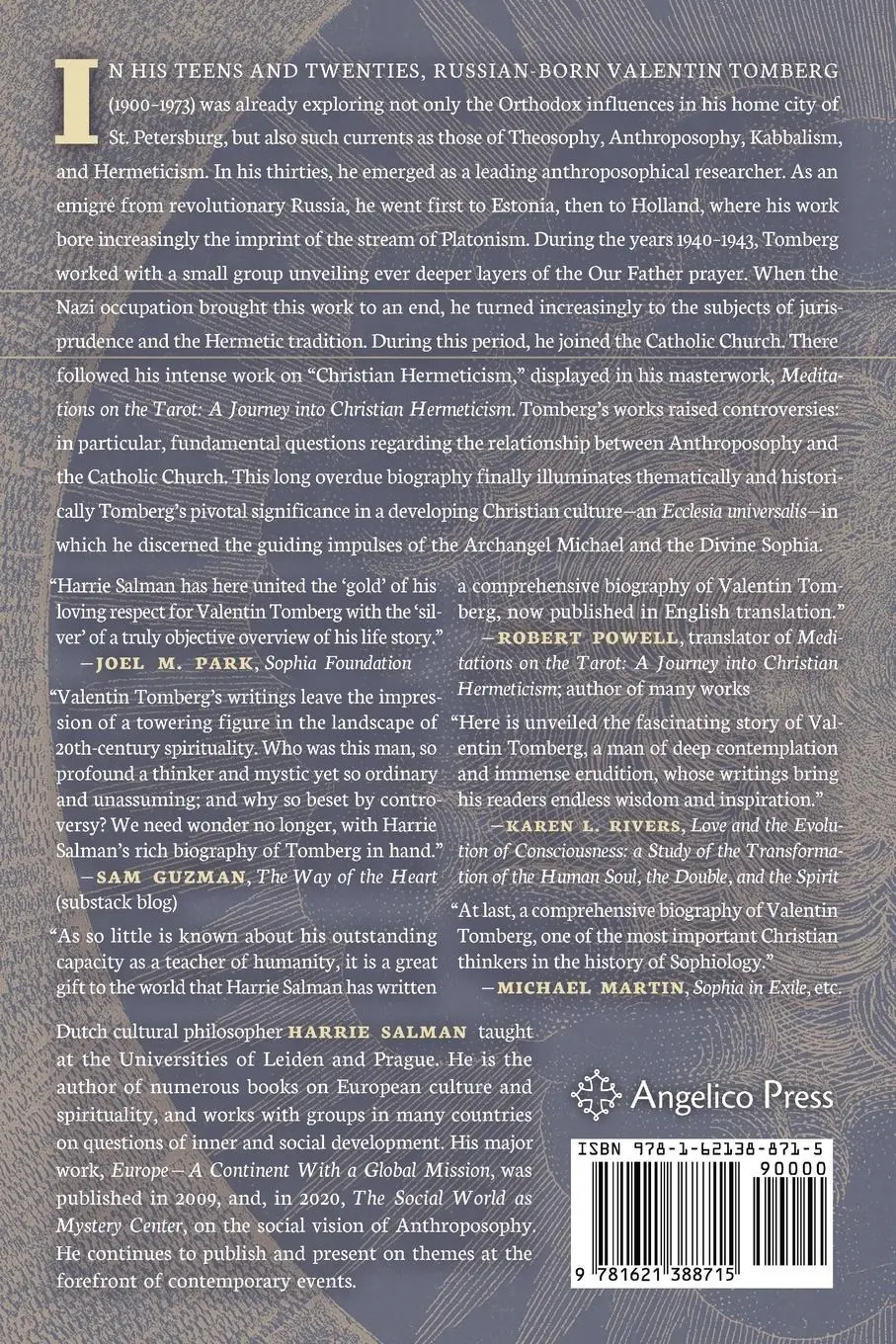 Rückseite: 9781621388715 | Valentin Tomberg and the Ecclesia Universalis: A Biography | Salman