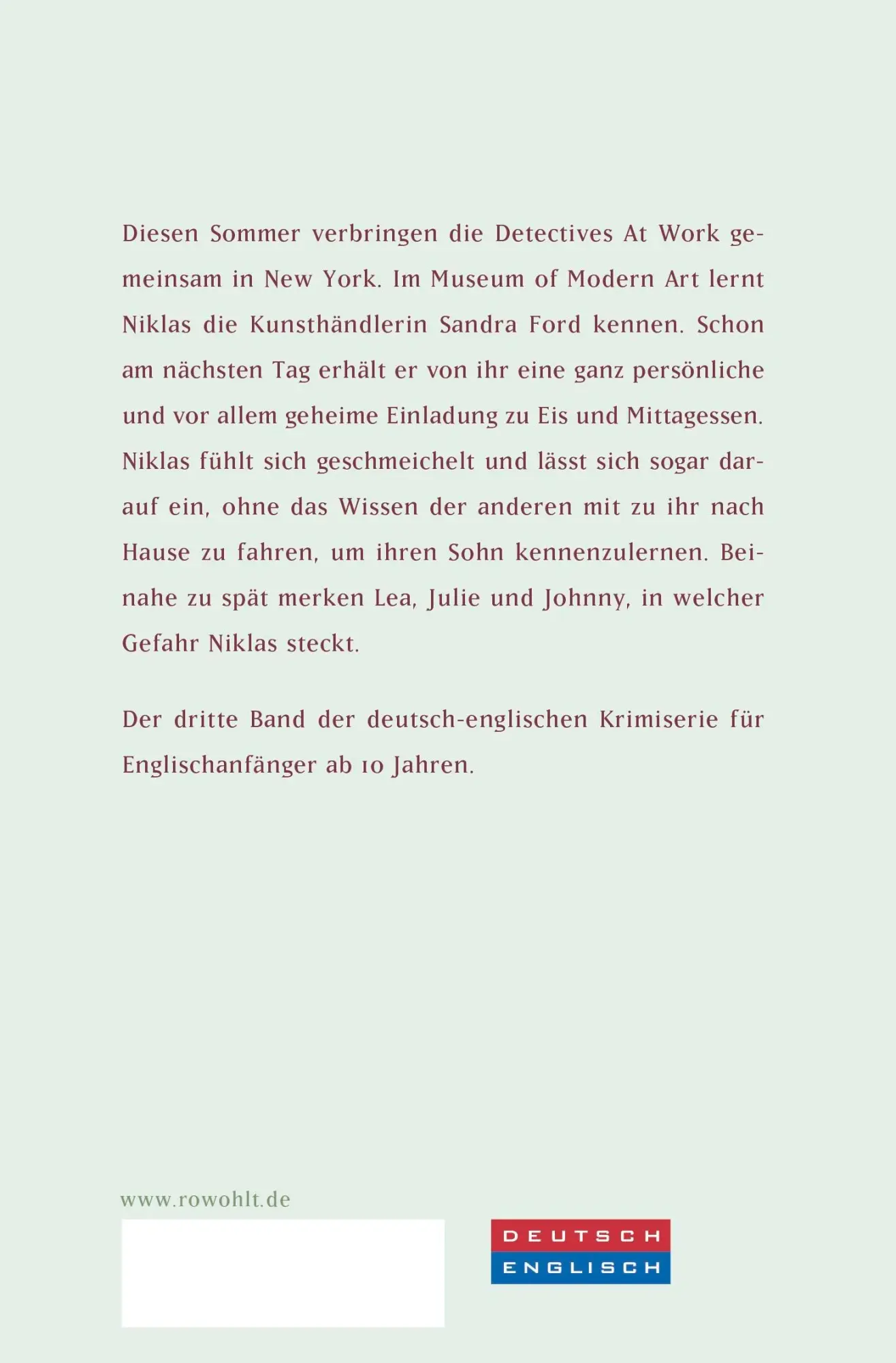 Rückseite: 9783733508715 | In den Krallen der Katze | Ein deutsch-englischer Kinderkrimi | Ahrens