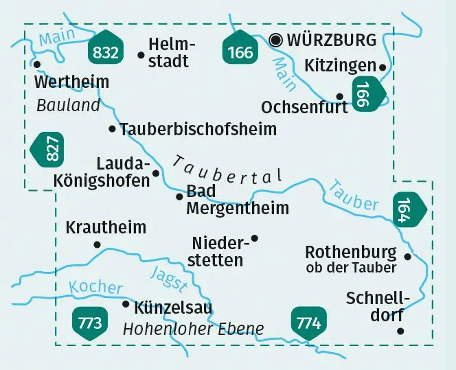 Bild: 9783991218715 | KOMPASS Wanderkarte 772 Taubertal, Hohenloher Ebene 1:50.000 | Deutsch