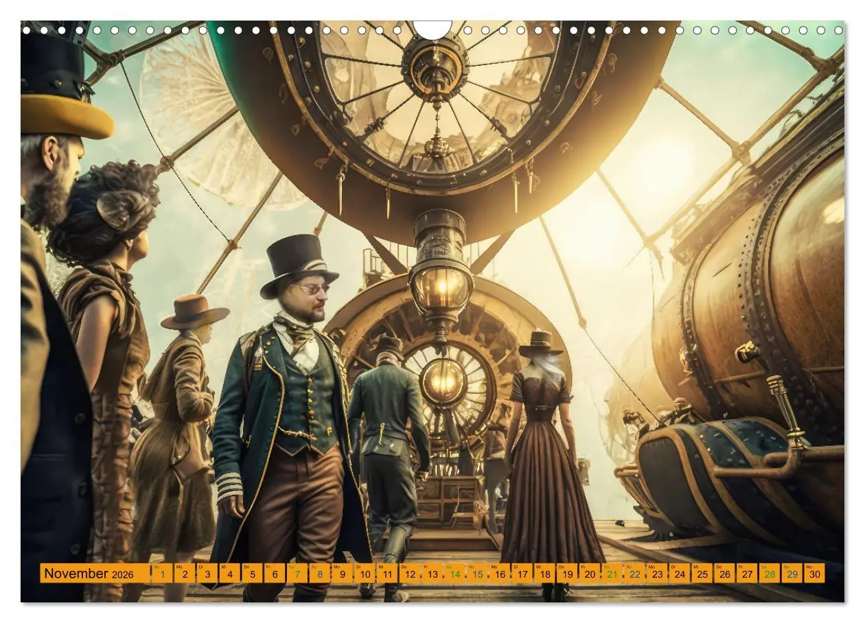 Bild: 9783457528815 | Steampunk Retro Romantik (Wandkalender 2026 DIN A3 quer), CALVENDO...