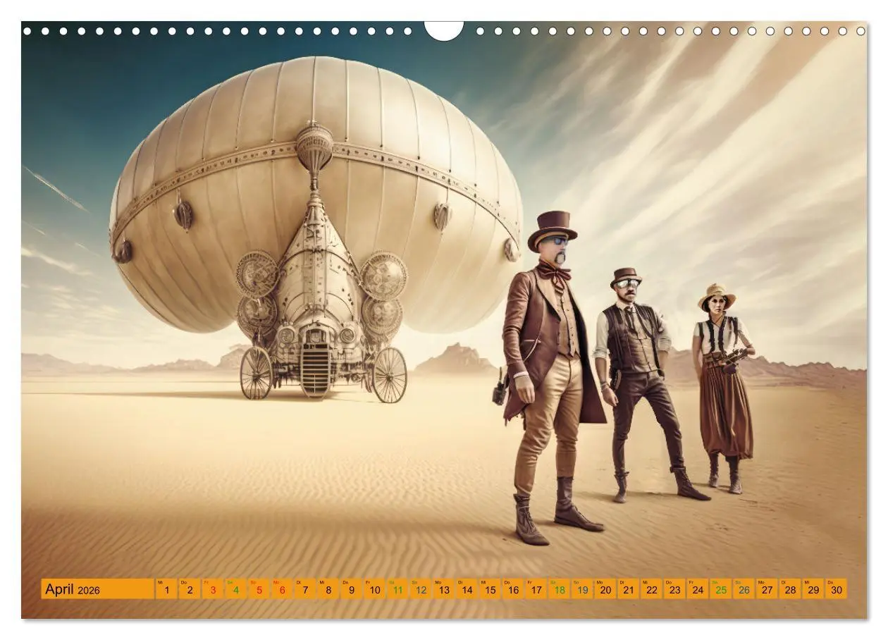 Bild: 9783457528815 | Steampunk Retro Romantik (Wandkalender 2026 DIN A3 quer), CALVENDO...