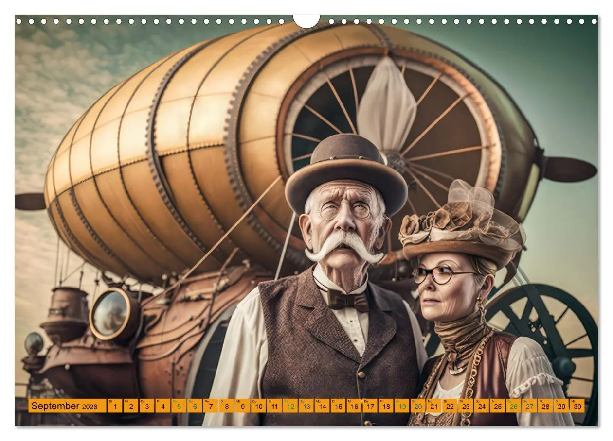 Bild: 9783457528815 | Steampunk Retro Romantik (Wandkalender 2026 DIN A3 quer), CALVENDO...