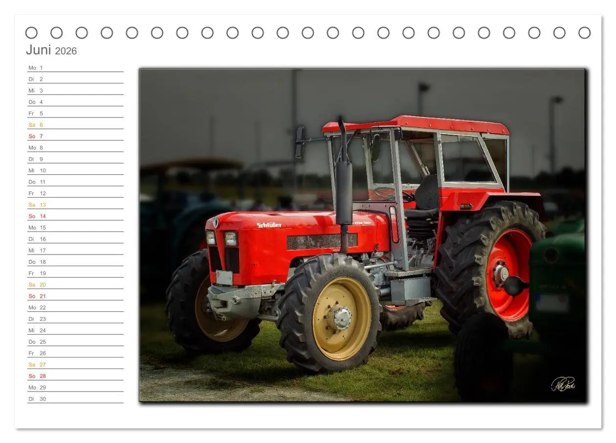 Bild: 9783516238815 | Oldtimer - geliebte Trecker (Tischkalender 2026 DIN A5 quer),...