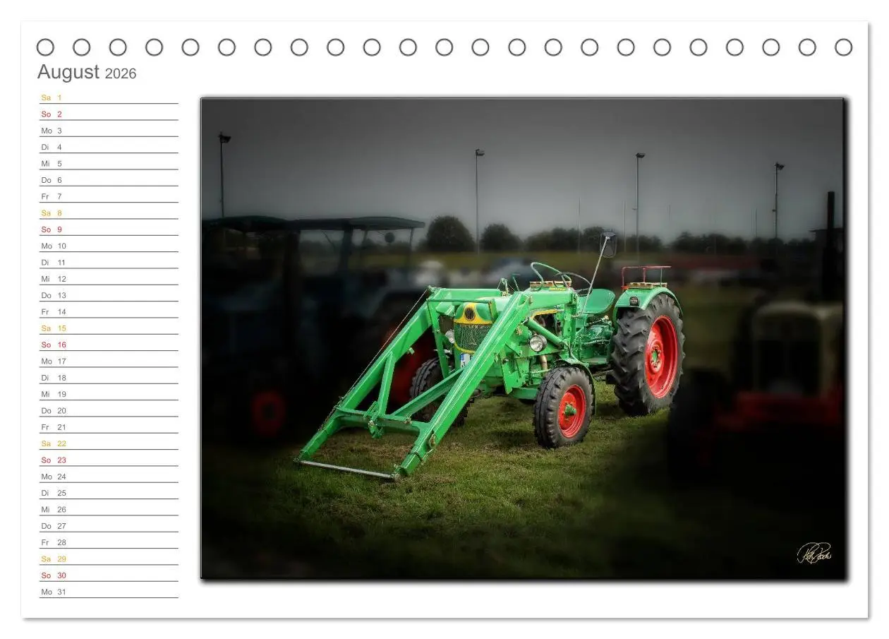 Bild: 9783516238815 | Oldtimer - geliebte Trecker (Tischkalender 2026 DIN A5 quer),...