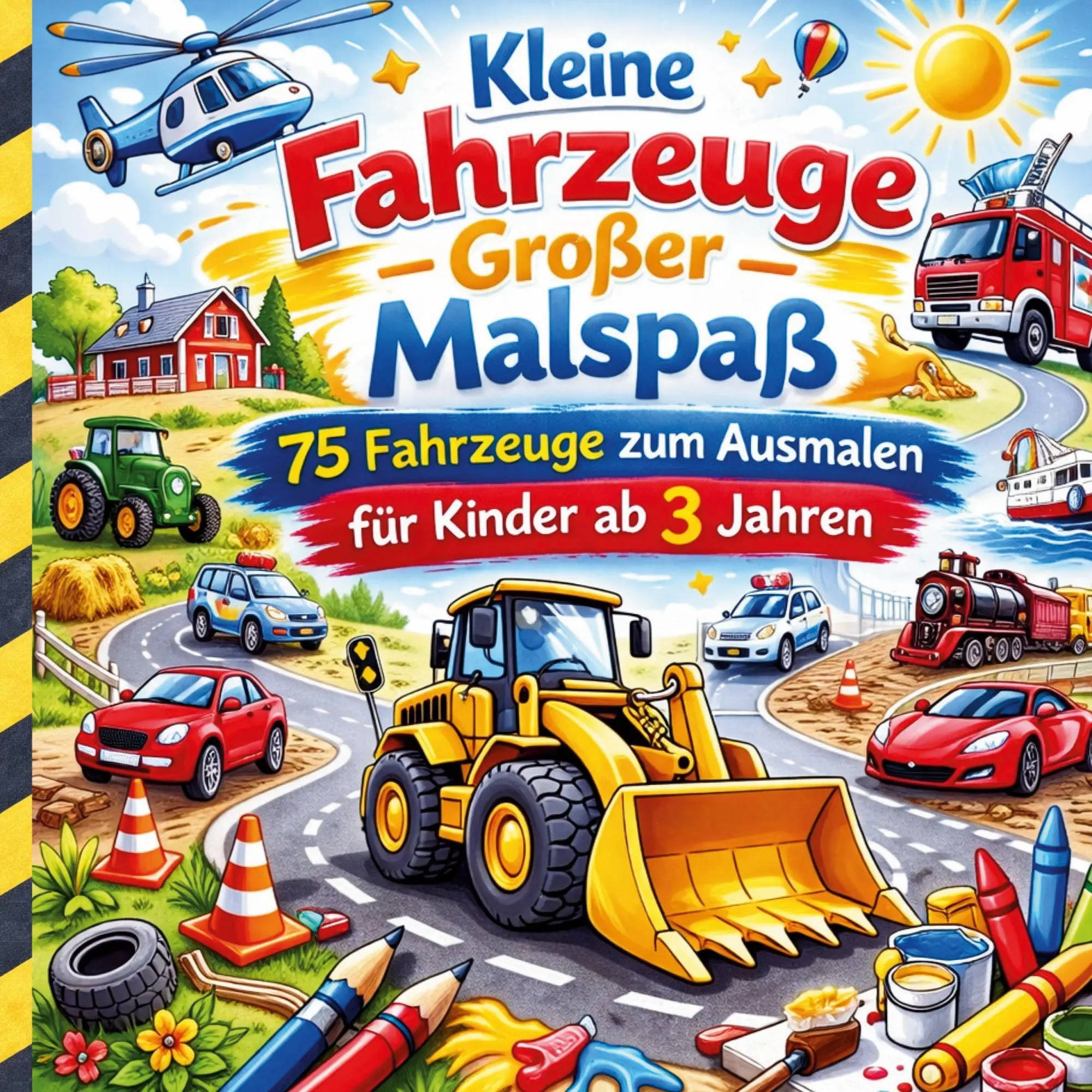 Cover: 9783695748815 | Kleine Fahrzeuge - Große Malspaß | Ewo Kahn | Taschenbuch | 80 S.