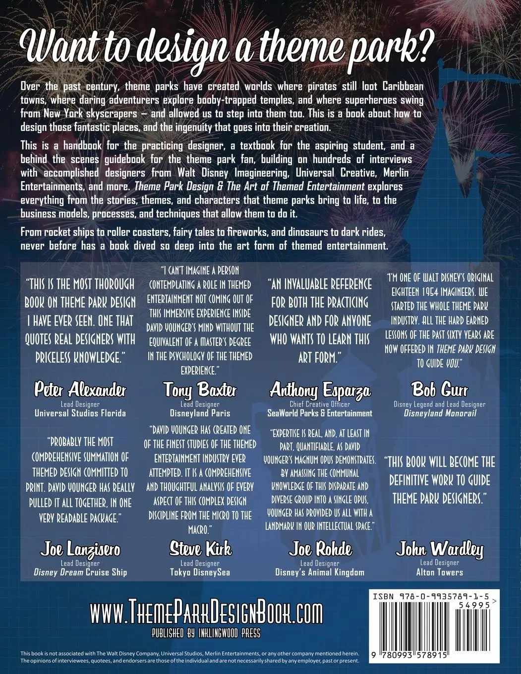 Rückseite: 9780993578915 | Theme Park Design &amp; The Art of Themed Entertainment | David Younger