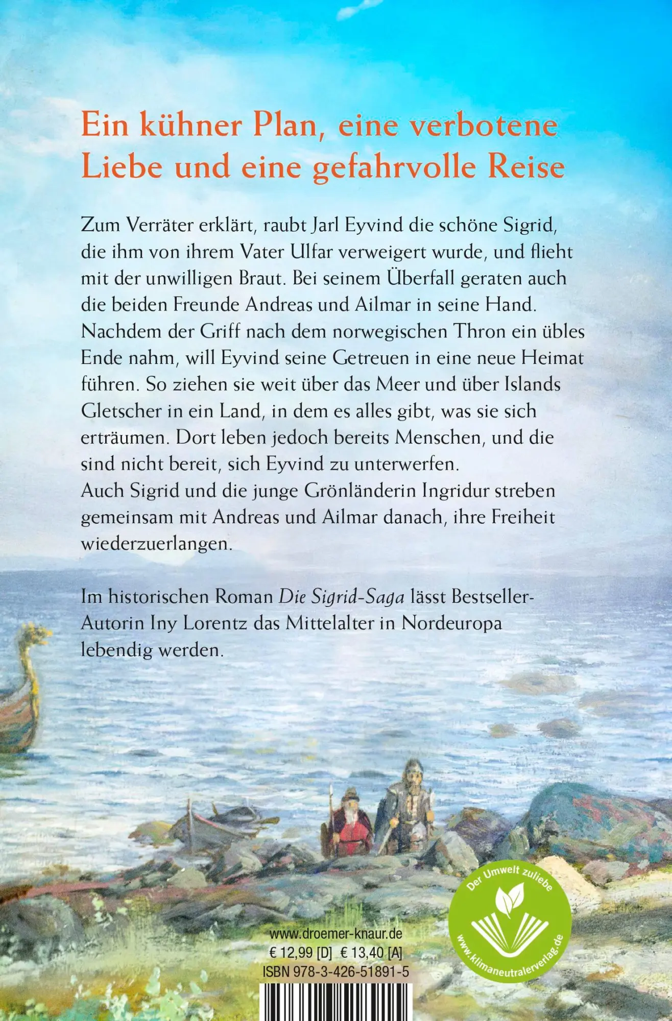 Rückseite: 9783426518915 | Die Saga von Vinland | Iny Lorentz | Taschenbuch | 576 S. | Deutsch