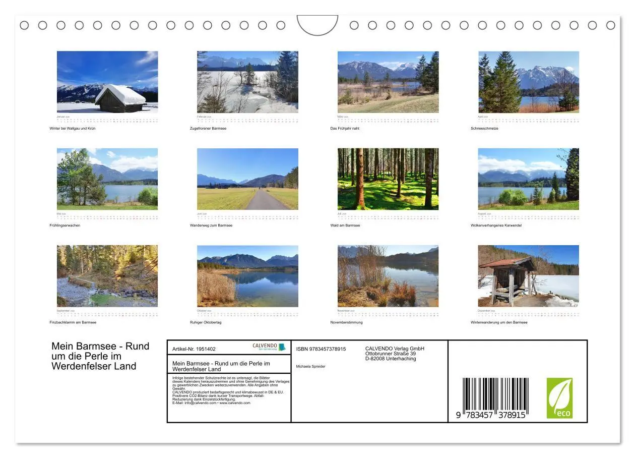 Bild: 9783457378915 | Mein Barmsee - Rund um die Perle im Werdenfelser Land (Wandkalender...