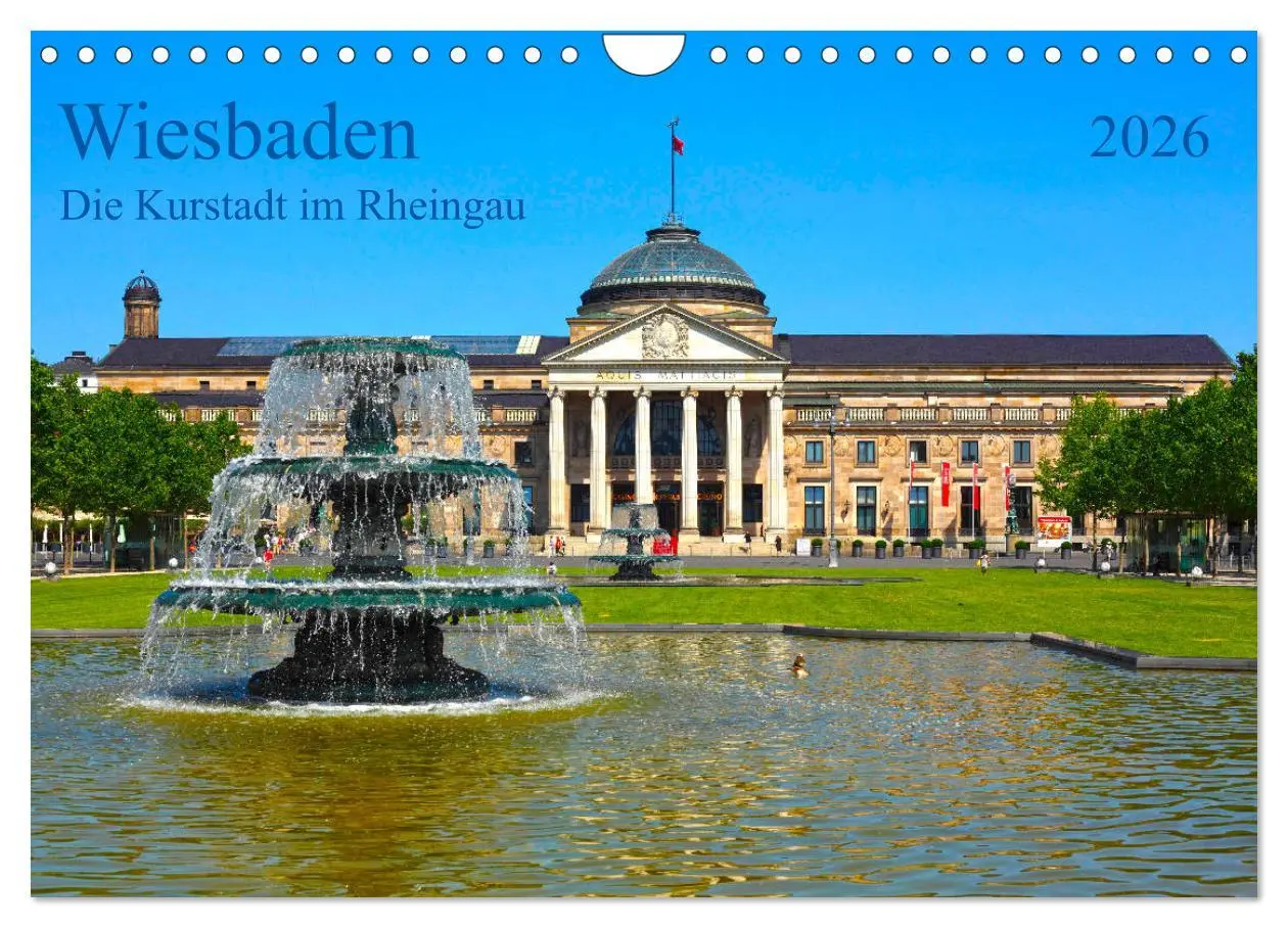 Cover: 9783457758915 | Wiesbaden Die Kurstadt im Rheingau (Wandkalender 2026 DIN A4 quer),...