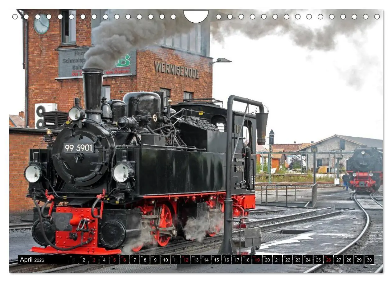 Bild: 9783516158915 | Die Brockenbahn - Mit Volldampf durch den Harz (Wandkalender 2026...