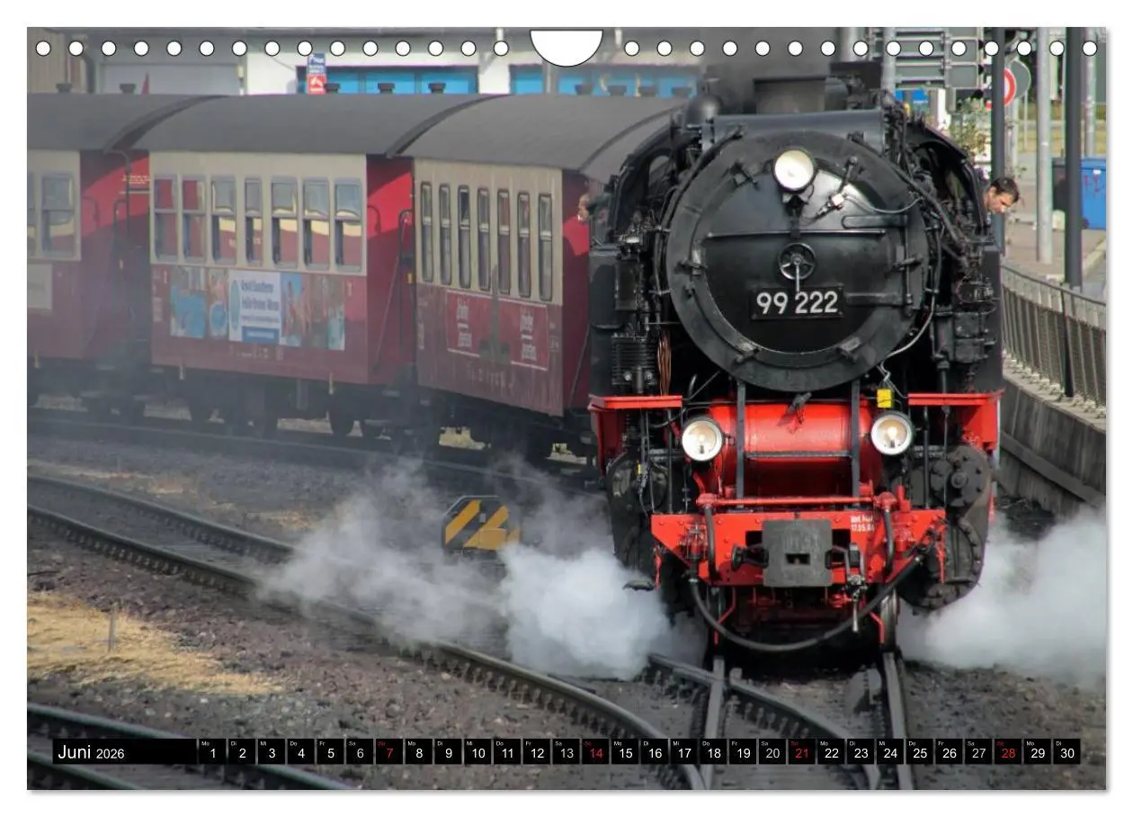 Bild: 9783516158915 | Die Brockenbahn - Mit Volldampf durch den Harz (Wandkalender 2026...