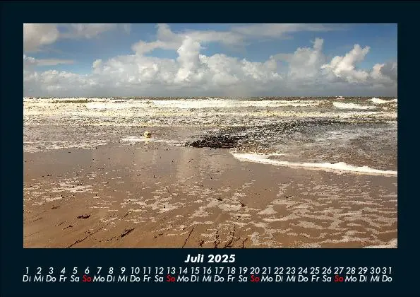 Bild: 9783755988915 | Nordsee 2025 Fotokalender DIN A5 | Tobias Becker | Kalender | Deutsch