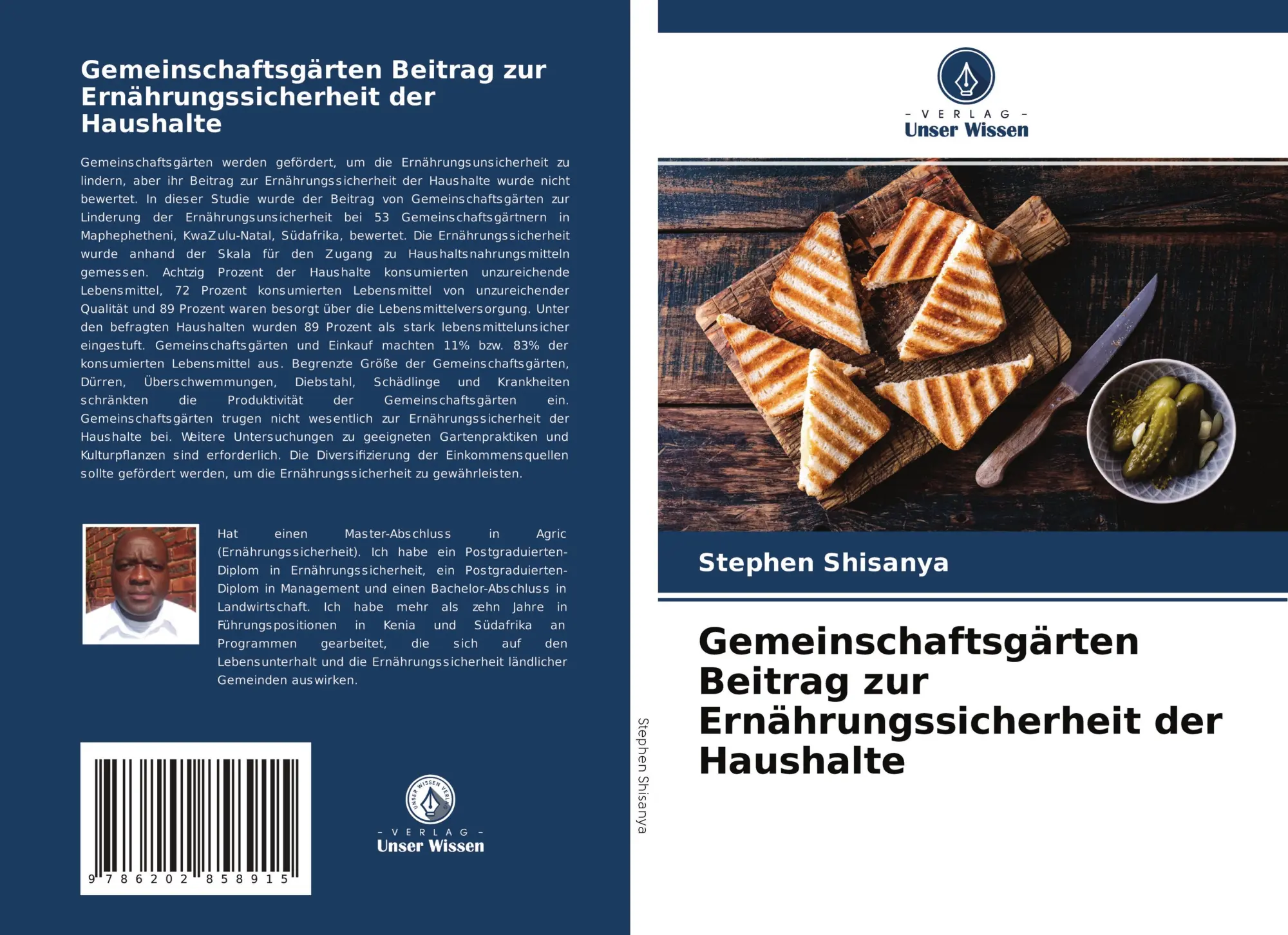 Cover: 9786202858915 | Gemeinschaftsgärten Beitrag zur Ernährungssicherheit der Haushalte