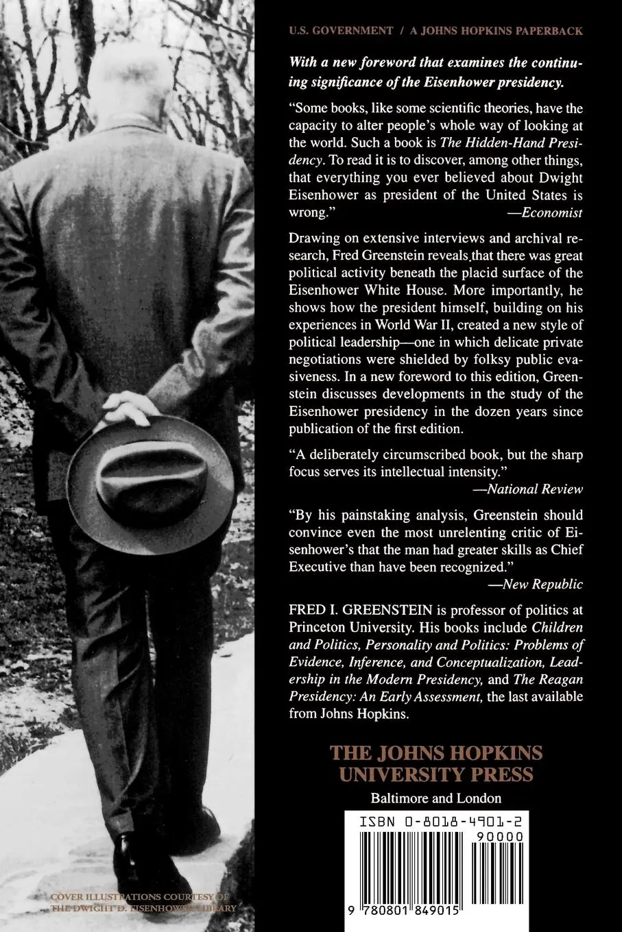 Rückseite: 9780801849015 | The Hidden-Hand Presidency | Eisenhower as Leader | Fred I. Greenstein