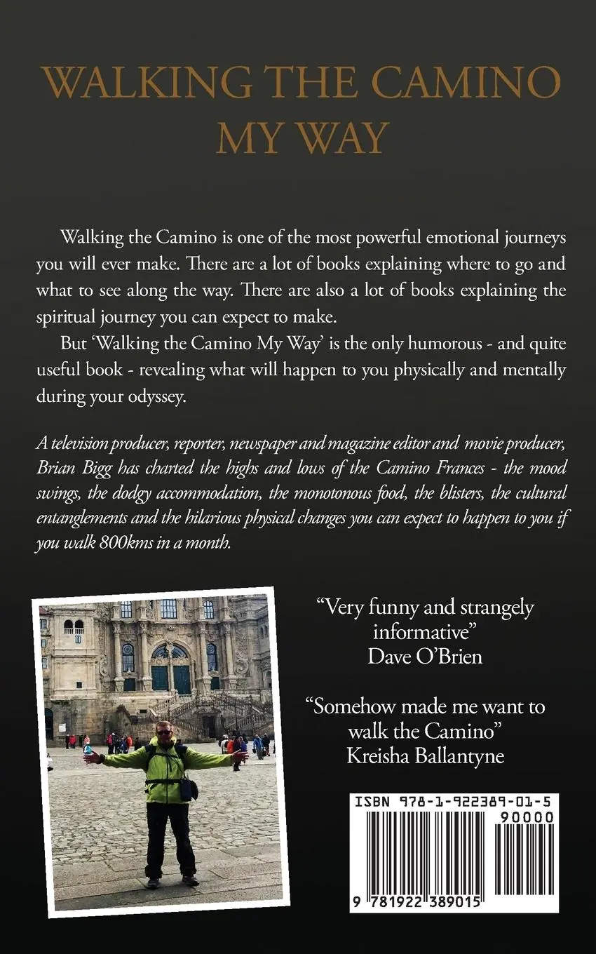 Rückseite: 9781922389015 | Walking the Camino | My Way | Brian Bigg | Taschenbuch | Englisch