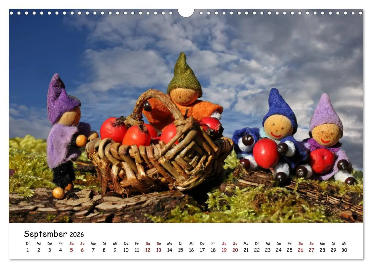 Bild: 9783457889015 | Die Abenteuer der vier kleinen Wichtel (Wandkalender 2026 DIN A3...