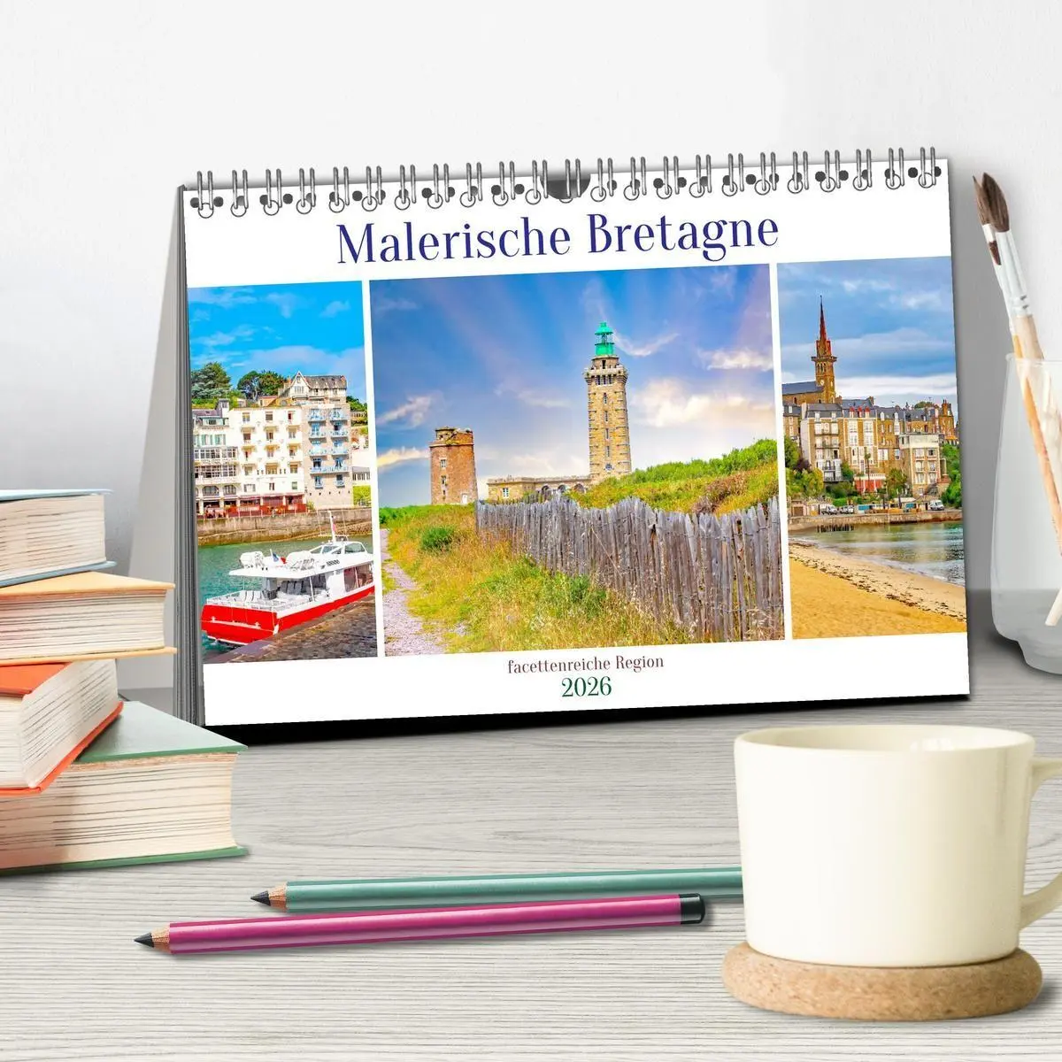 Bild: 9783516669015 | Malerische Bretagne - facettenreiche Region (Tischkalender 2026 DIN...