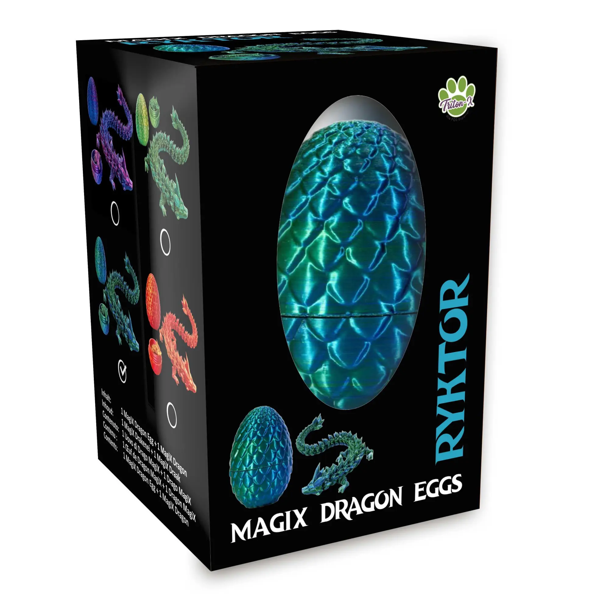 Cover: 4260478819115 | Drachenei "MagiX Dragon Egg RYKTOR", blau, Drachen 22,5 cm &amp; Ei 8 cm
