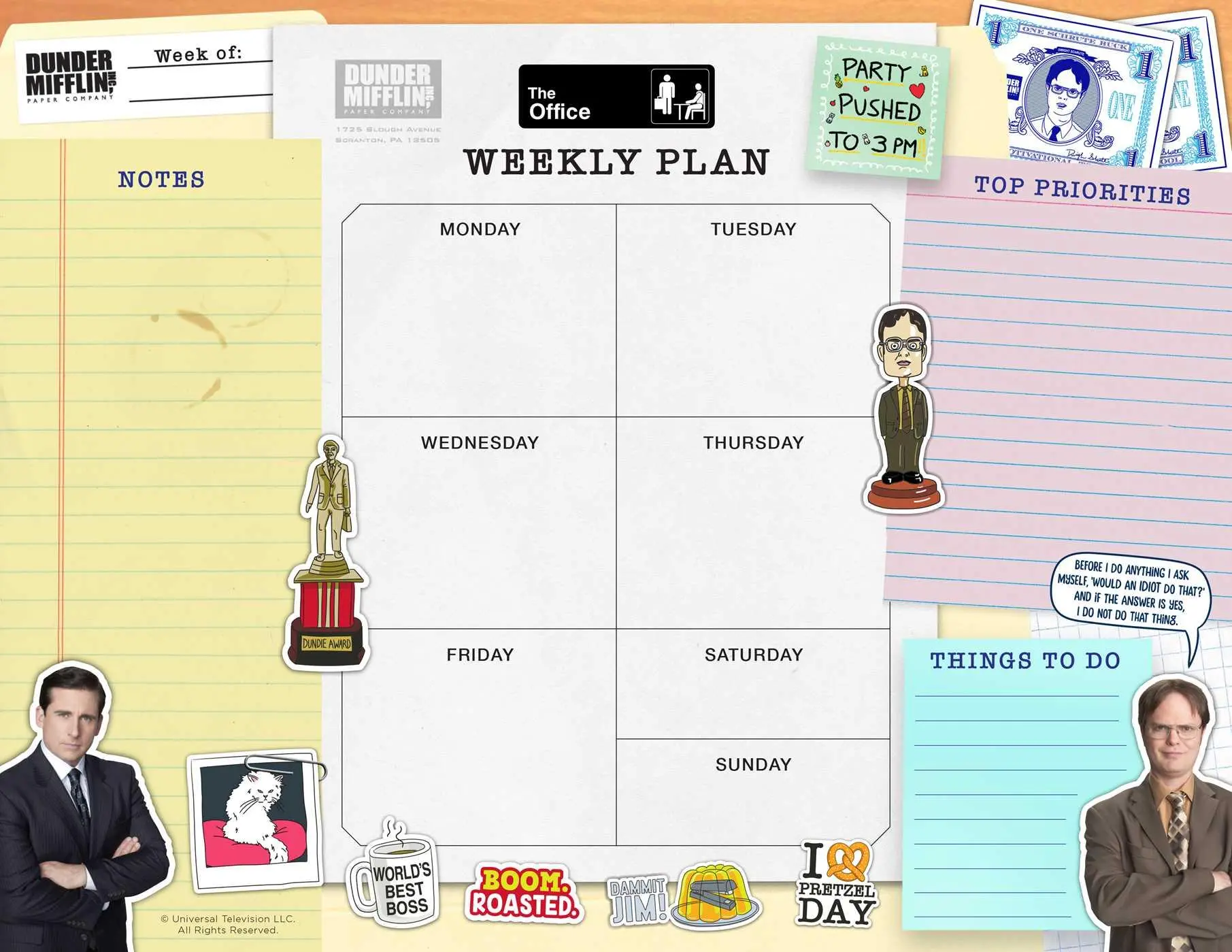 Cover: 9781647229115 | The Office: Weekly Planner Notepad | Insights | Taschenbuch | Englisch