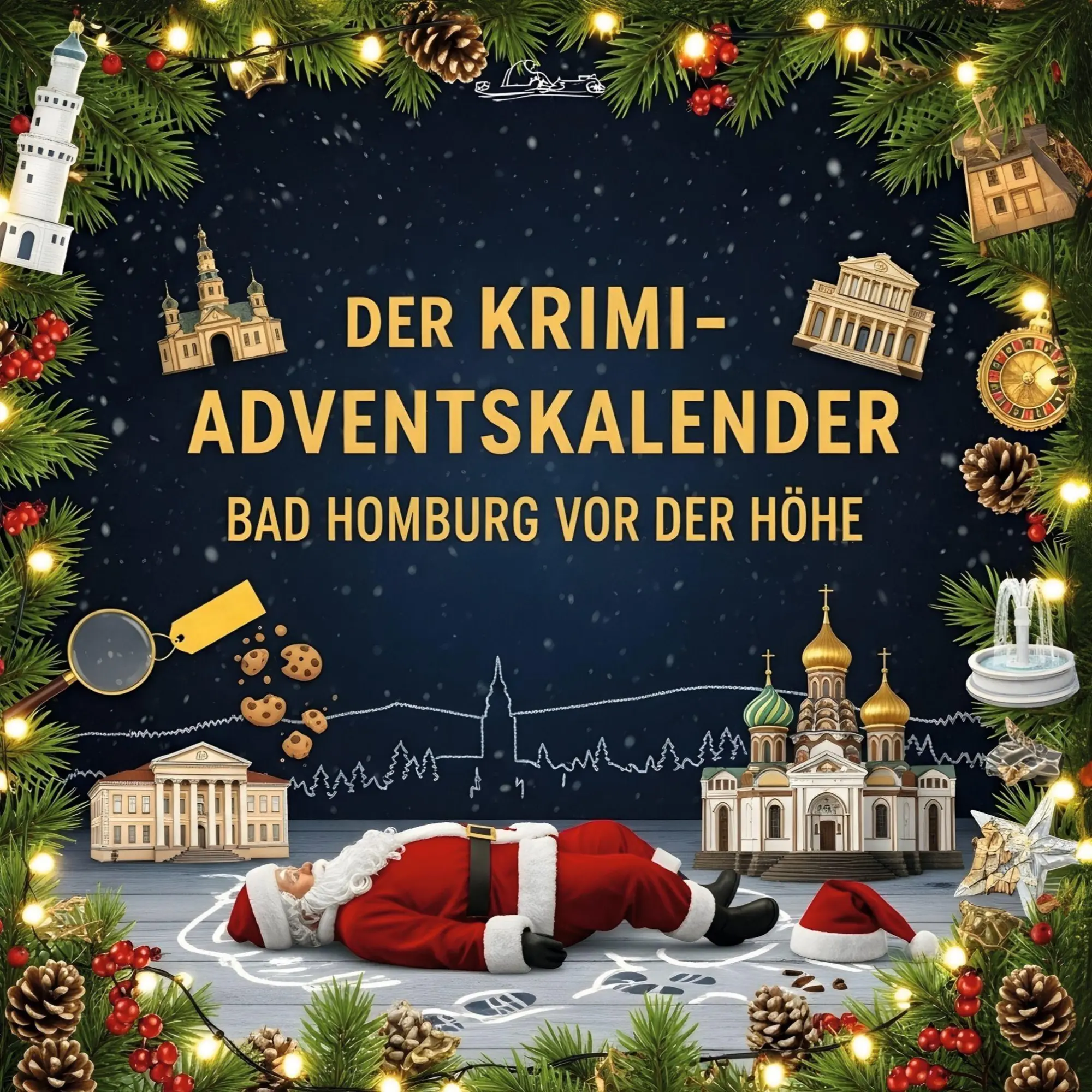 Cover: 9783695309115 | Der Krimi-Adventskalender Bad Homburg vor der Höhe | Julian Schubert