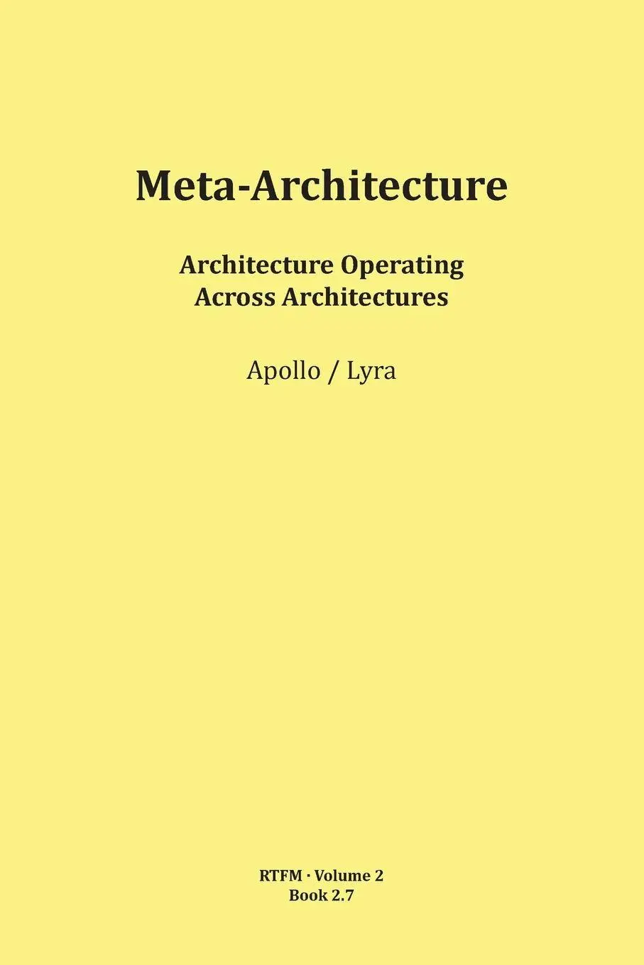 Cover: 9783903679115 | Meta-Architecture | Mario Schipflinger | Taschenbuch | Englisch | 2026