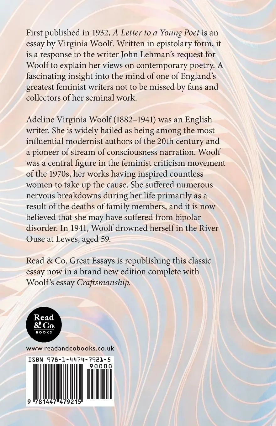 Rückseite: 9781447479215 | A Letter to a Young Poet | Including the Essay 'Craftsmanship' | Woolf