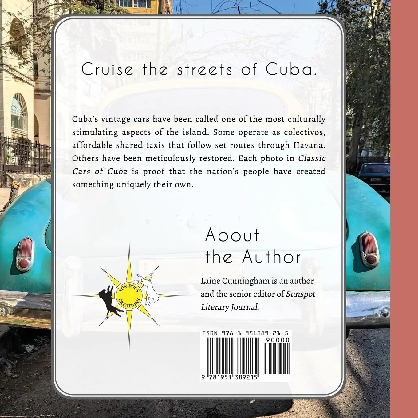 Rückseite: 9781951389215 | Classic Cars of Cuba | A Travel Photo Art Book | Laine Cunningham